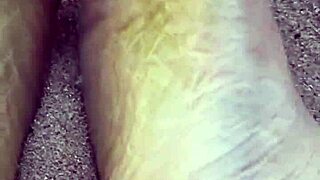 Barefoot Model's Sensory Feet In Sand Nature Fetish Display