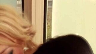 Passionate lesbian mature lovers lick asses in tender unite