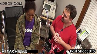 Doctor Forces Hitachi Orgasms On Tanned Patient Lotus Lain