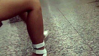 Petite Asian Legs Spread in Sexy Heels and Shoes Foot Fetish Display