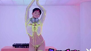 Nude Latina Teen Mia Valentine Strips To Dj!