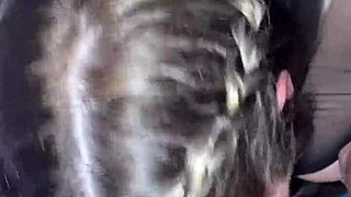 Deepthroating cock deep for creamy reward