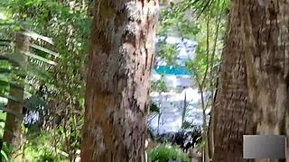 Specific athletic blonde gives moaning pov blowjob then fucked outdoors in florida swamps