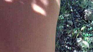 nudist milf begs strangers to cum on her pussy at beach resort