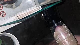 m4rkus77 fills his fleshlight handsfree outdoors breeding cum everywhere for voyeurs