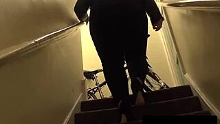 Naughty bbw lily bound rides pascal's monster cock rough with masturbation