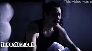 stepdad sucks my big latina tits then fucks my wet pussy rough