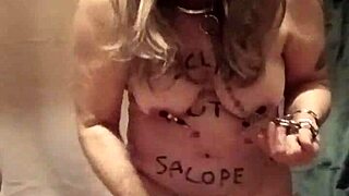 Bound french milf slave autoseance belt spanking toys dirty talk outdoor submission orgasm