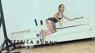 Bound Latina Gapes On Endless DAP Aggression And Piss