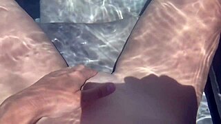 Artemisia's wet pussy fingering turns jacuzzi solo into steamy tease