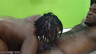 My Heart Races As Huge BBC Stretches Chocolate Pussy Wide Open