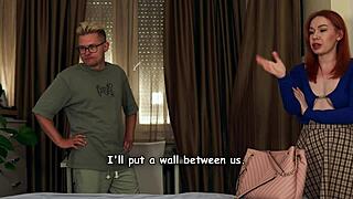 sharing a bed with cute redhead stepmom turns into rough pussy pounding quickie
