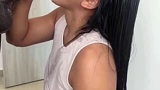 Ever seen a hot latina crave BBC like this deepthroat?