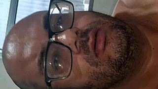 kleber strokes his brazilian cock hard before explosive creampie solo blast...