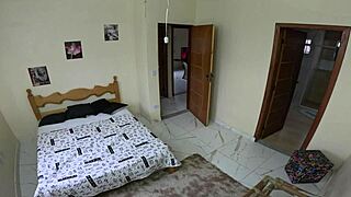 Amigo cums creampie in friend's wife's pussy bent over hostel