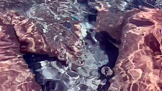 Artemisia's wet pussy fingering turns jacuzzi solo into steamy tease