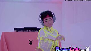 Nude Latina Teen Mia Valentine Strips To Dj!