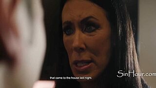 Hey aunt, your big tits haunt me at the cinema threesome