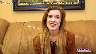 Conversational adorable redhead keaton shaves pussy rims and sucks to swallow cum pov