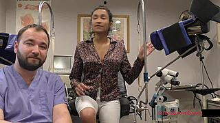 Conversational-neutral tampa university girl miss mars does her entrance physical backstage close up