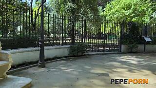 Nympho Latina Fucks Friend Doggystyle Rimjob in Seville Street for Pepeporn