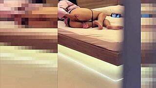 whoa spying on horny stepmom while i jerk off on her back 😏 she has no clue