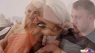 damn that cougar milf hunts skinny blonde cocks!!