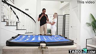 Andi Avalon milf masseuse rides client's massive oily black cock