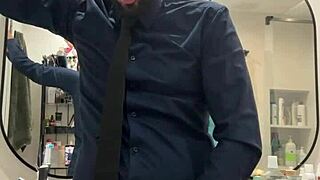 Hung Daddy Jerks Off Hard And Explodes Cum Beast