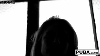 Redhead pornstar ashlee graham smokes while teasing big natural tits and wet pussy