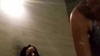 Three sexy brazilian asses splashing in hot tub massage?