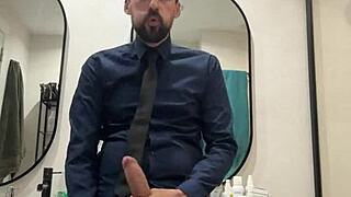 Hung Daddy Jerks Off Hard And Explodes Cum Beast