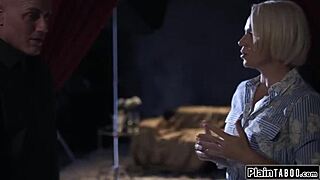 hey that milf photographer just got seduced into deepthroat blowjob and pussy licking