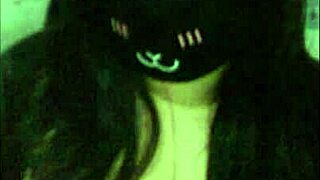 goth big tits girl teases wet on webcam