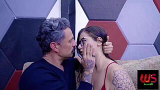 Spanking Stepdaughter Leaves Her Dripping Wet