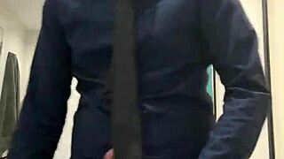 Hung Daddy Jerks Off Hard And Explodes Cum Beast