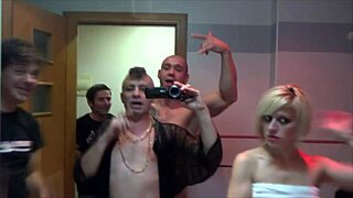 I joined hot bath blowjob orgy before dinner