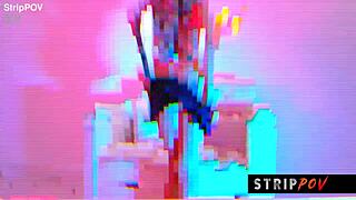 damn this exotic babe shakes ass on huge cock naked