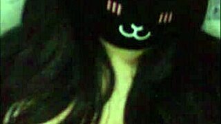 goth big tits girl teases wet on webcam