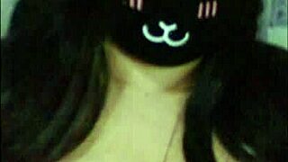 goth big tits girl teases wet on webcam