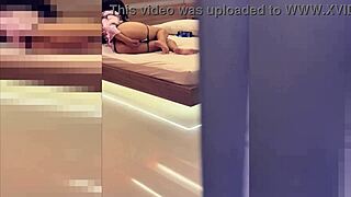 whoa spying on horny stepmom while i jerk off on her back 😏 she has no clue