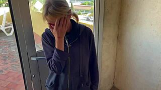 hey neighbor wanna see my wife deepthroat your cock in the laundry