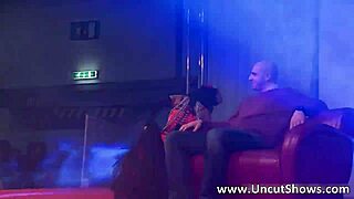 wanna see this slutty brunette strip red lingerie outdoors?