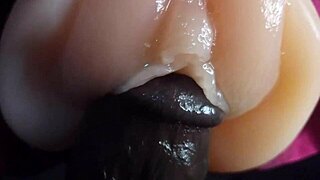 stepsis craves my big black cock closeup slow motion strokes