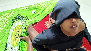 horny stepmom sneaks into step-son's bedroom for secret pussy fuck