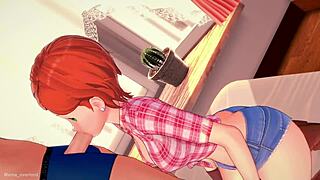 gwen in cowgirl outfit wants your cock again hentai style right?