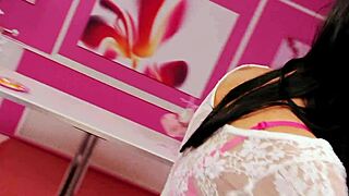 Skinny Tammie Lee Bent Over Ass Fucked Hard by Chef in Lingerie Uniform!