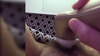 i rub my pussy slow moaning to orgasm with vibrator pov