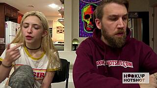 90-pound jane wilde begs bryan gozzling to wreck her tight pussy rough