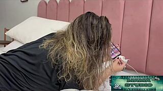 Horny nephew pounds milf godmother in steamy fuck